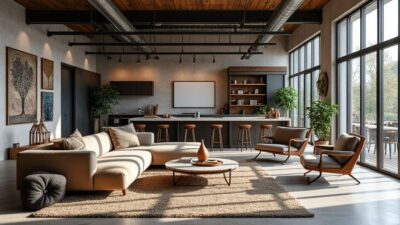 Le charme du style industriel : comment intégrer des matériaux bruts et designs dans votre déco